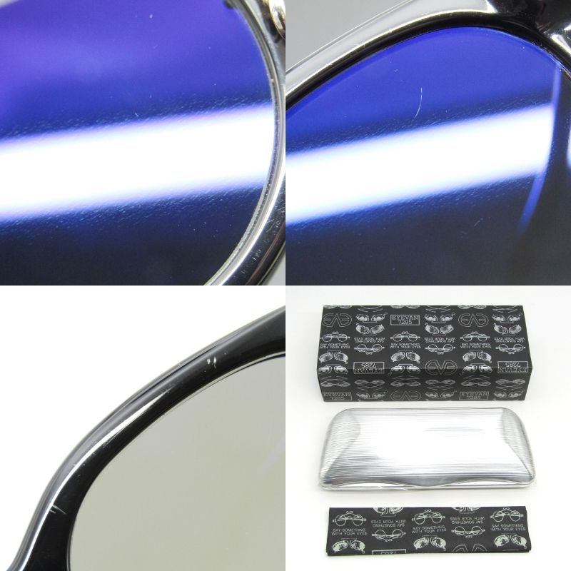 EYEVAN 7285 753 フラット偏光レンズ サングラス EYEVAN7285 アイヴァン7285 サングラス MODEL.753 日本製 ボストン