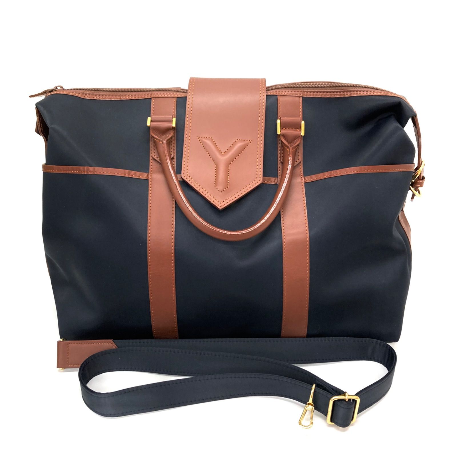 ◇Yves Saint Laurent◇イヴサンローラン YSL ボストンバッグ ナイロン