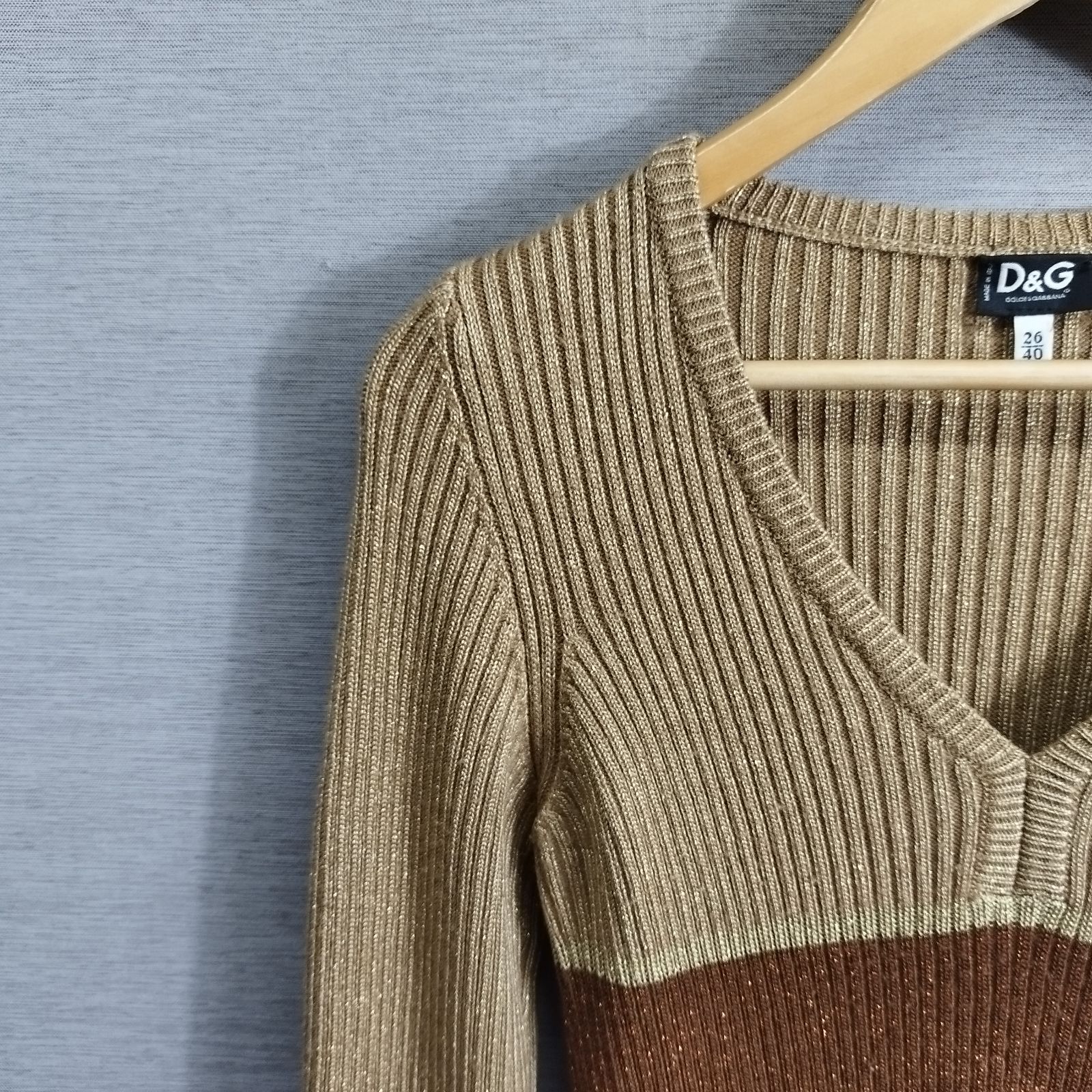 D&G ディー&ジー DOLCE&GABBANA ドルチェ&ガッバーナ Vネック ニット