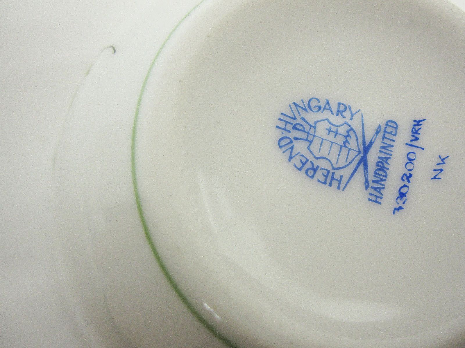  Herend ヘレンド ウィーンの薔薇 カップ＆ソーサー グリーン系 日0005-0128-1 3347 カップ ソーサー コーヒー ティーカップ