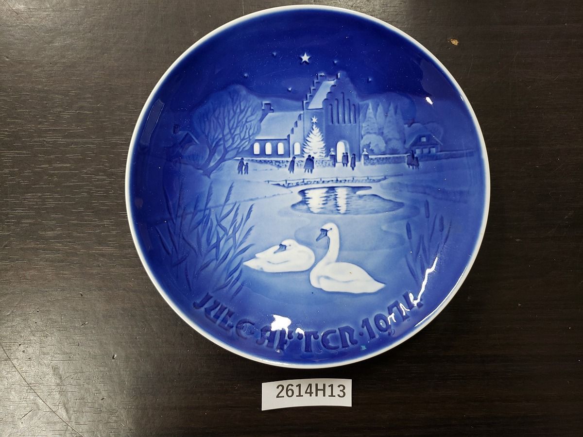 2614H13】1974 ロイヤルコペンハーゲン イヤープレート Christmas in