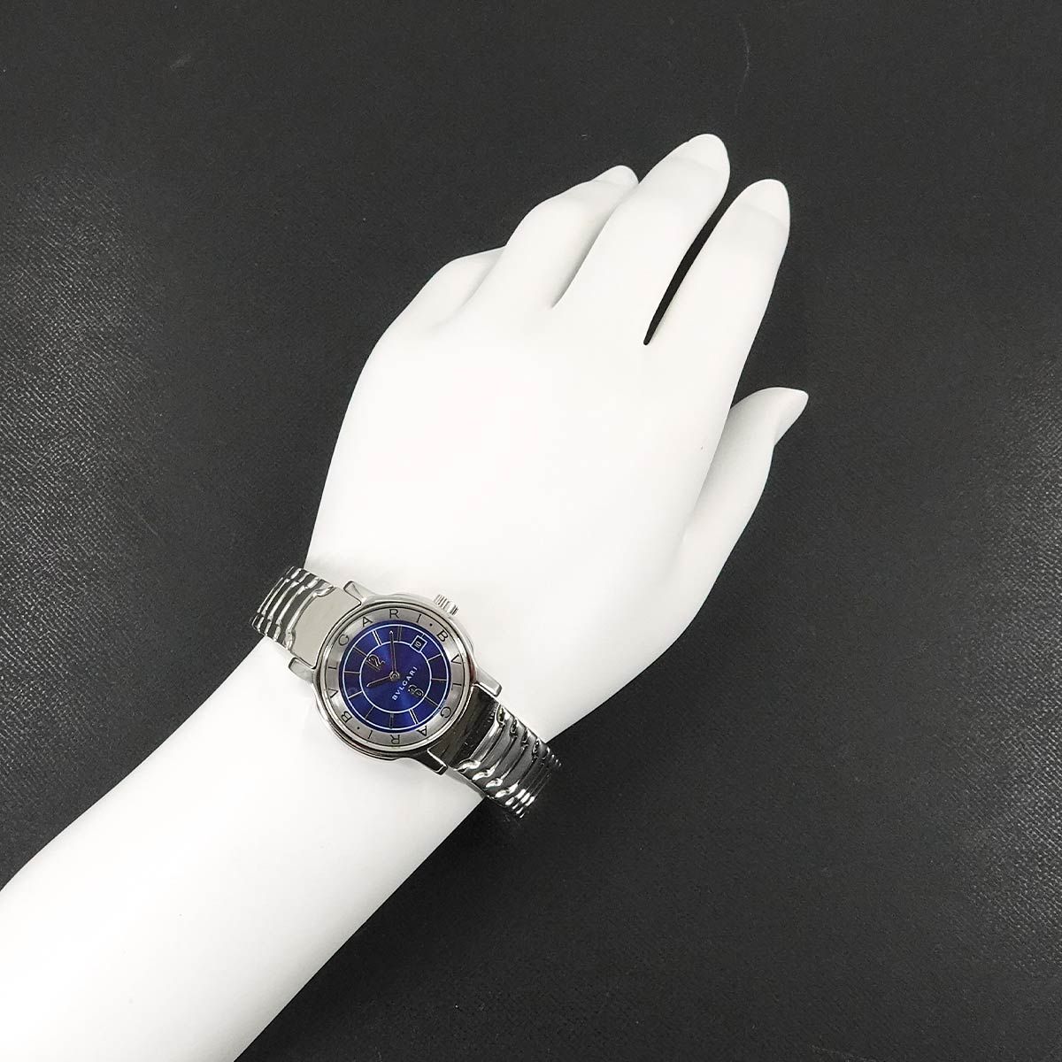 ブルガリ BVLGARI ソロテンポ ST29S レディース 腕時計 デイト ブルー