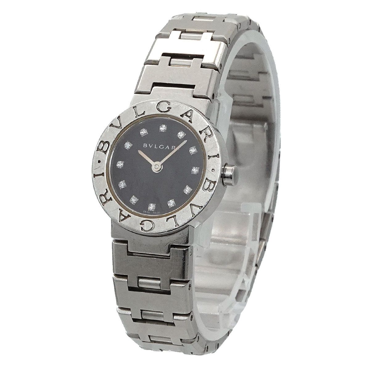 ブルガリ BVLGARI ブルガリブルガリ BB23SS レディース 腕時計 12P ダイヤ シルバー クォーツ ウォッチ BVLGARIBVLGARI 90310603 ブルガリ BVLGARI ブルガリブルガリ BB23SS レディース 腕時計 12P