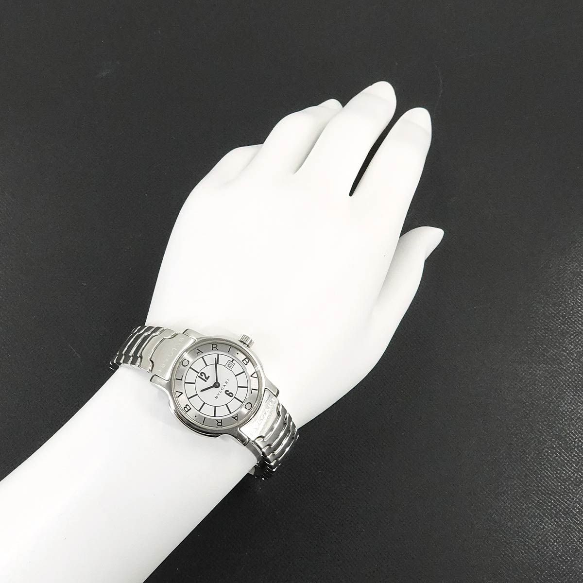 BVLGARI Solotempore ホワイト腕時計 ブルガリ BVLGARI ソロテンポ ST29S レディース 腕時計 デイト