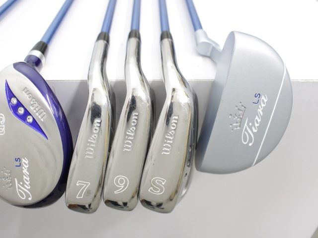 中古】 ウィルソン ティアラ TIARA LS ブルー レディース 7本セット