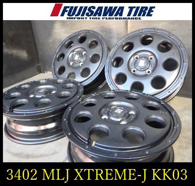 3402】J△送料無料△MLJ XTREME-J KK03 ホイール△14x4.5J 4穴