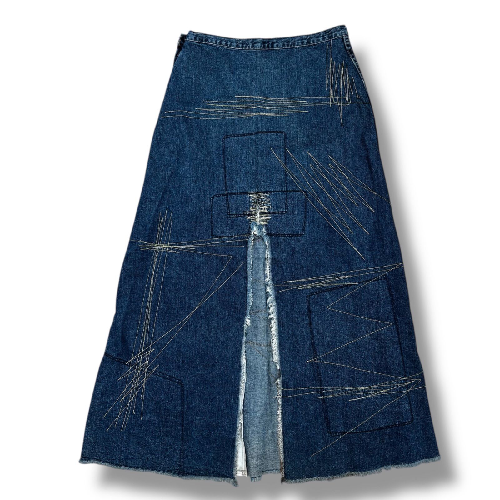 HYSTERIC GLAMOUR】希少 90's 刺繍ロングデニムスカート - メルカリ