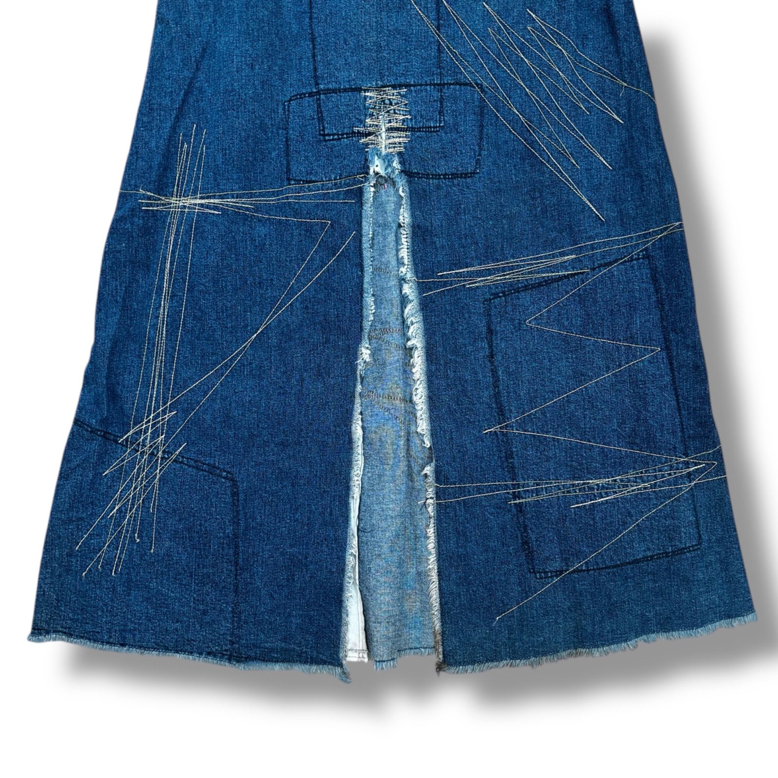 HYSTERIC GLAMOUR】希少 90's 刺繍ロングデニムスカート - メルカリ