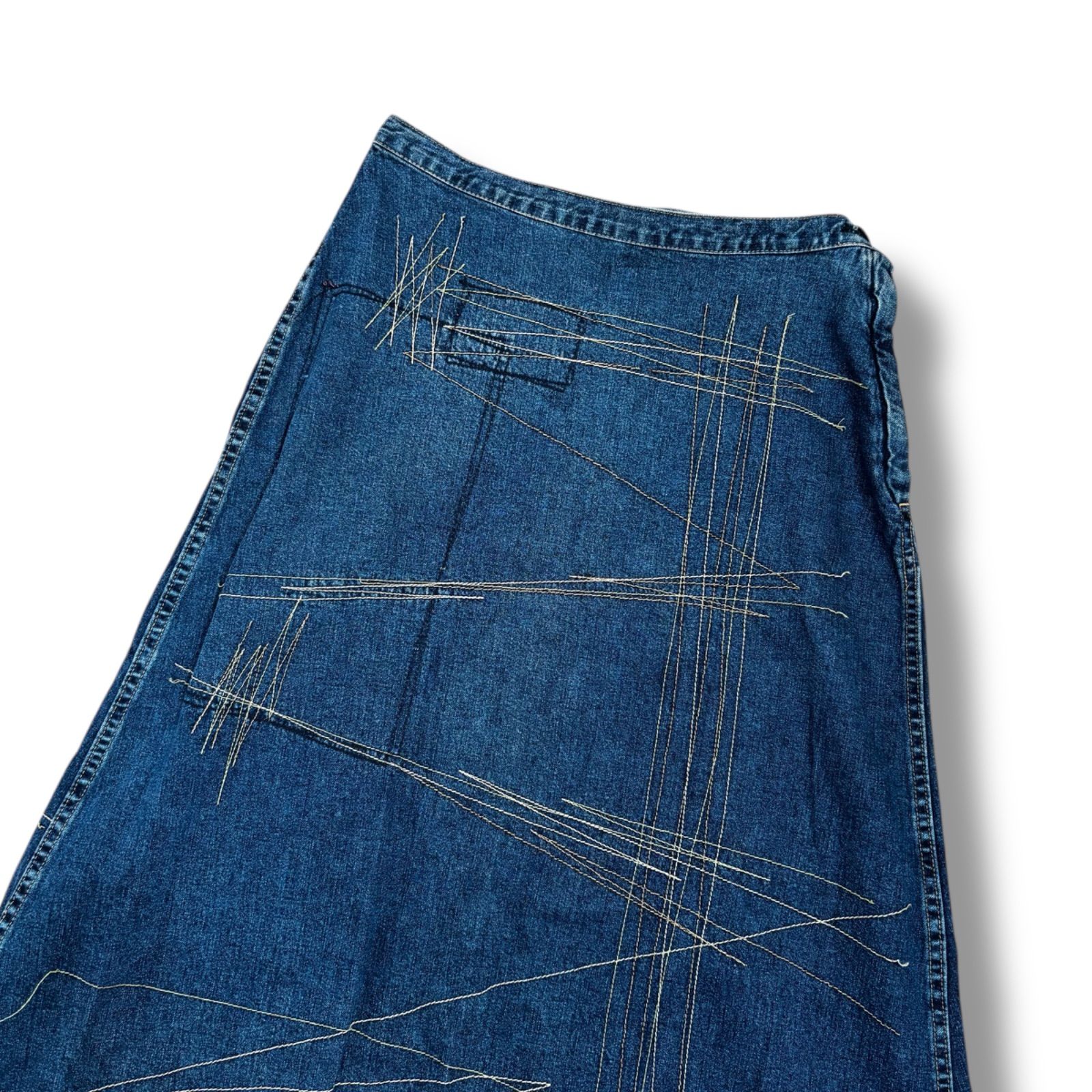 HYSTERIC GLAMOUR】希少 90's 刺繍ロングデニムスカート - メルカリ