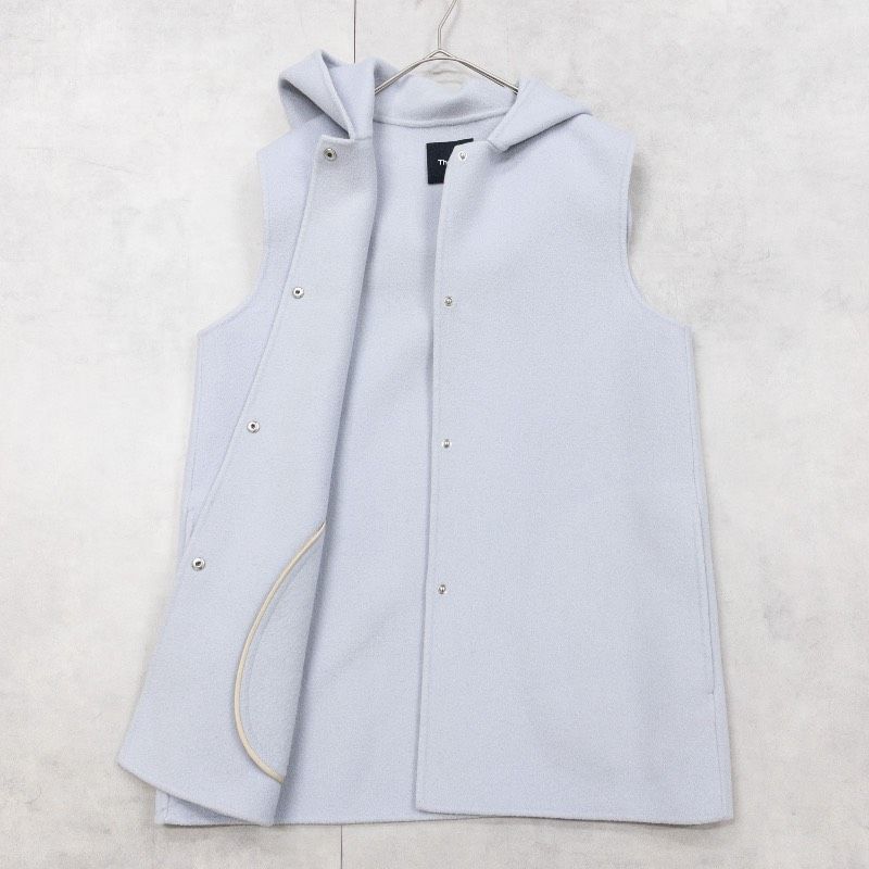 Theory セオリー CLAIRENE VEST DF ロングベスト ジレ コート ダブル