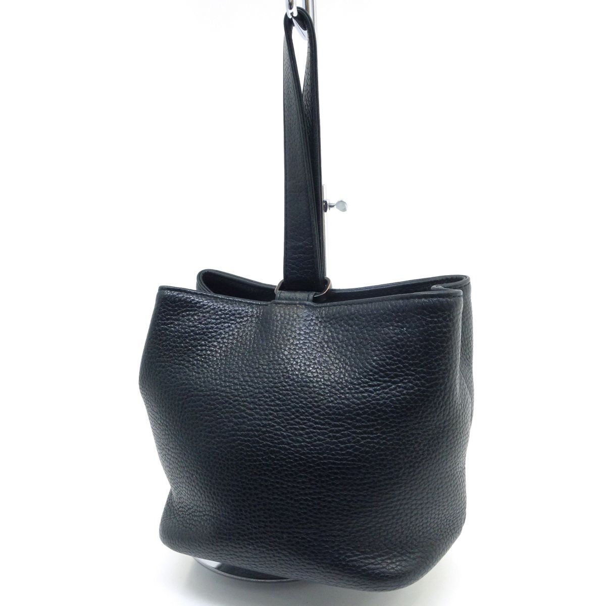 HushTug ハッシュタグ メンズ 巾着レザーバッグ ブラック ※中古 - メルカリ