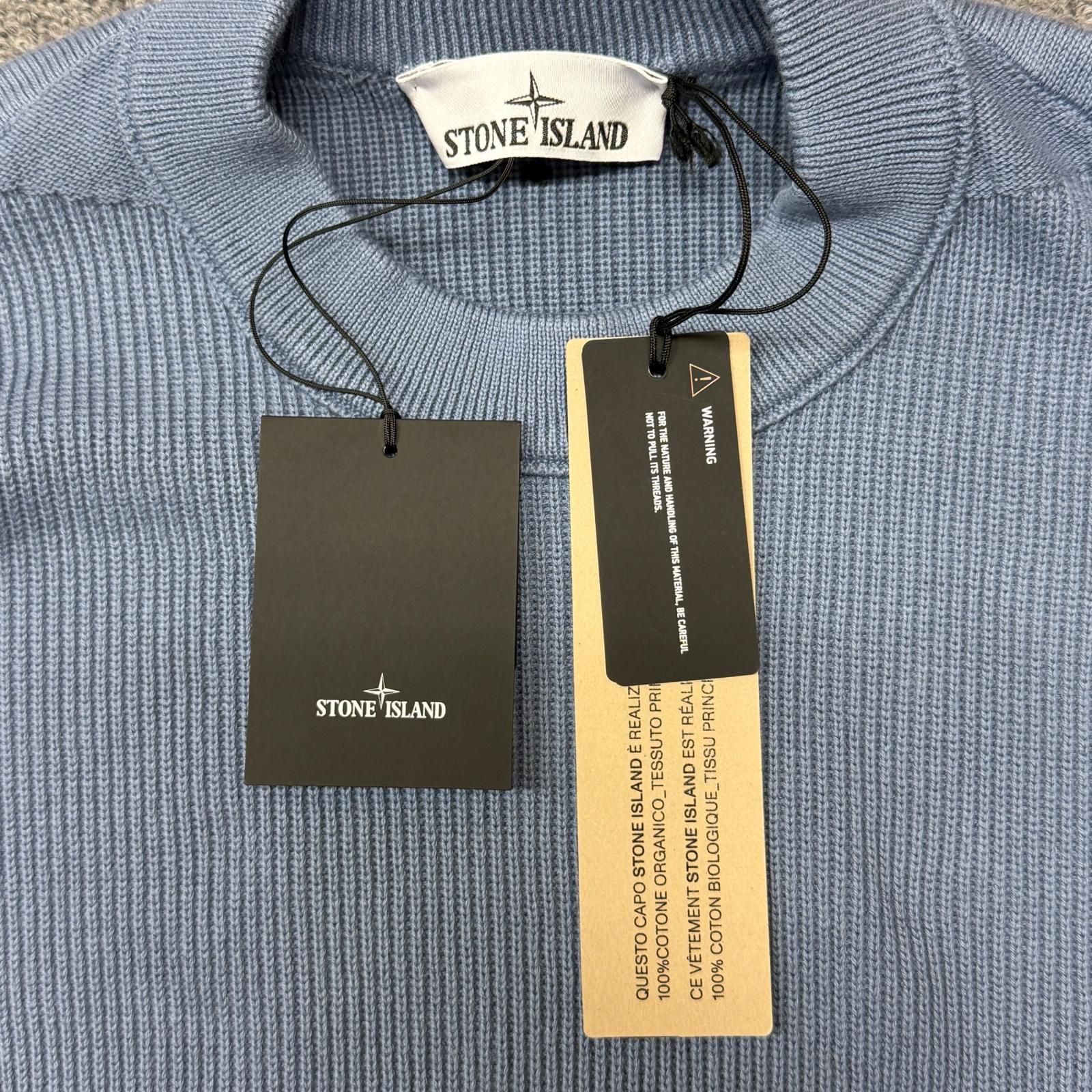 未使用 STONE ISLAND 2025年 コットン クルーネック ニット セーター
