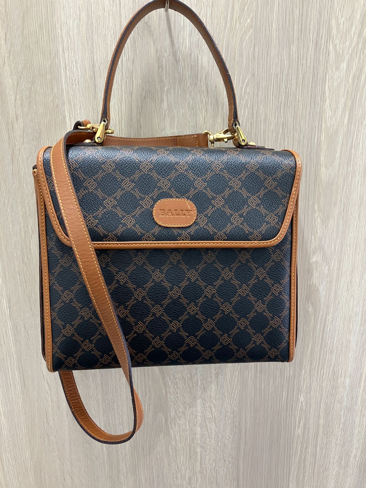 希少】BALLY バリー ヴィンテージ 2WAY ハンドバッグ ショルダーバッグ