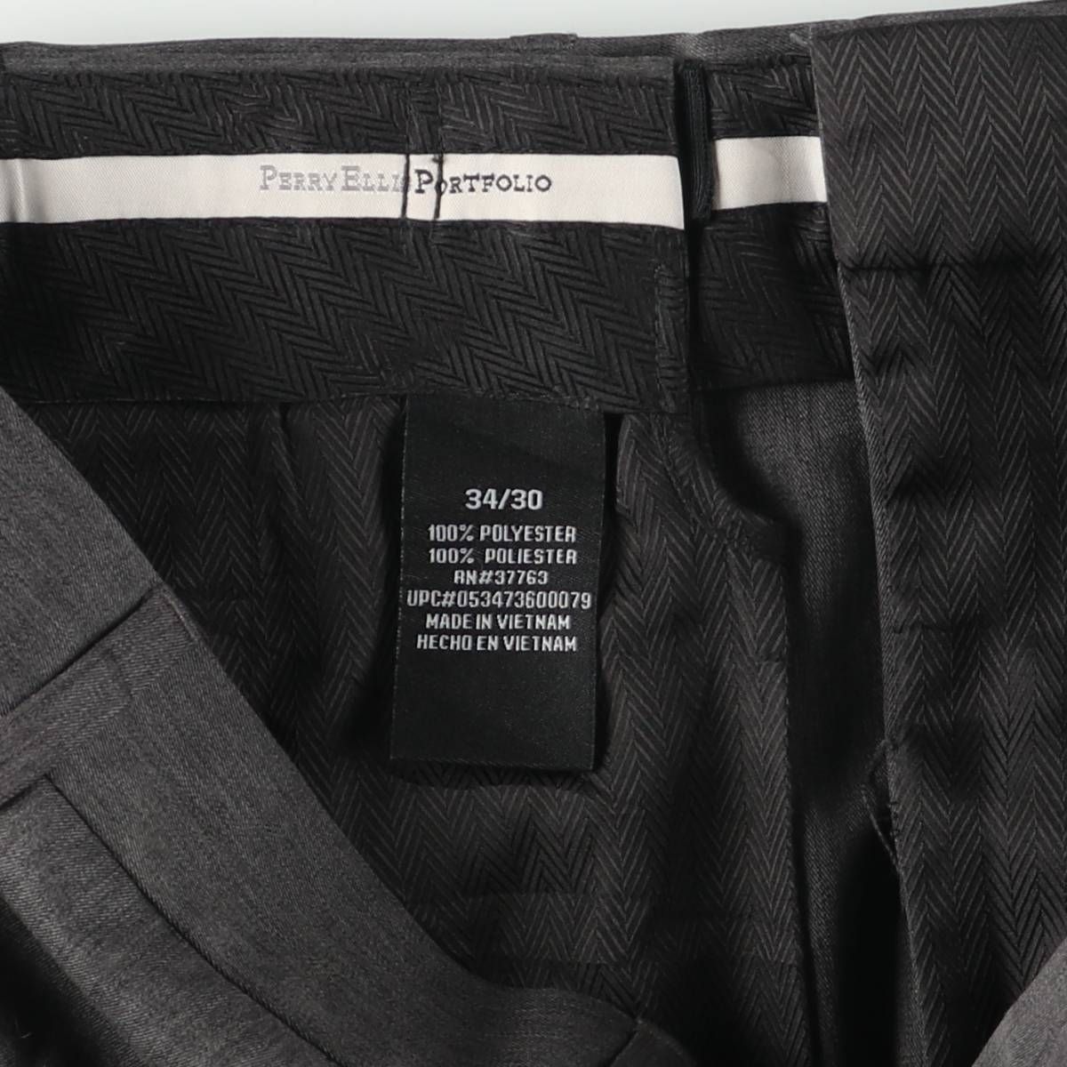 古着 ペリーエリス PERRY ELLIS PORTFOLIO ツータック スラックス