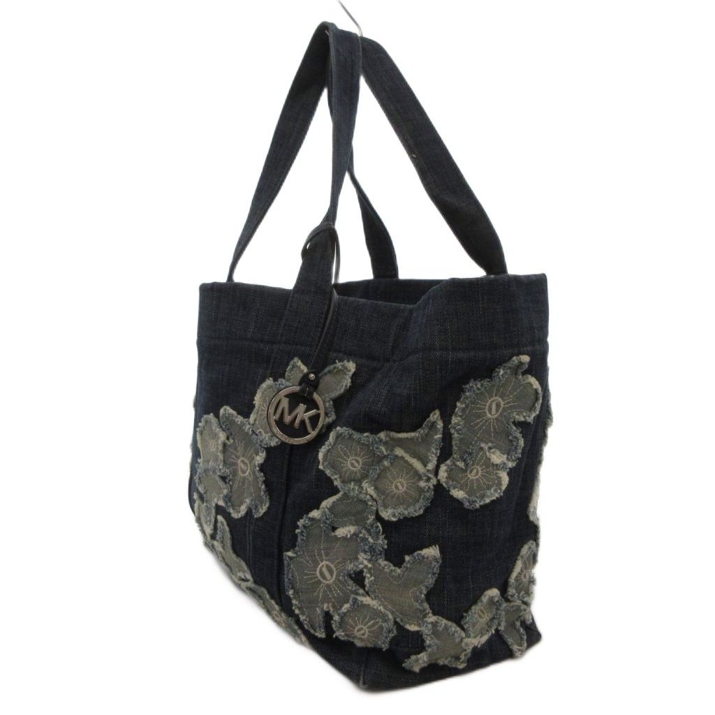 マイケルコース MICHAEL KORS デニムトートバッグ 手提げ フラワー