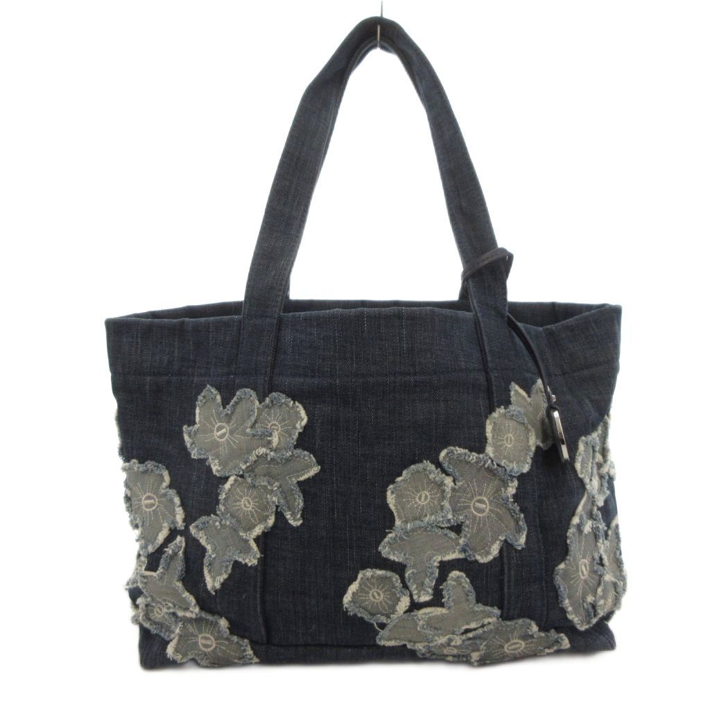 マイケルコース MICHAEL KORS デニムトートバッグ 手提げ フラワー