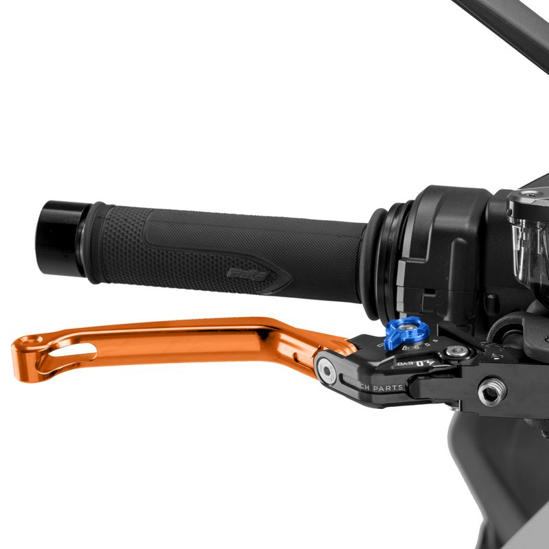 Puig 4110TA BRAKE LEVER 4.0.FOLDABLE [ORANGE/BLUE] （可倒タイプ） プーチ ブレーキレバー
