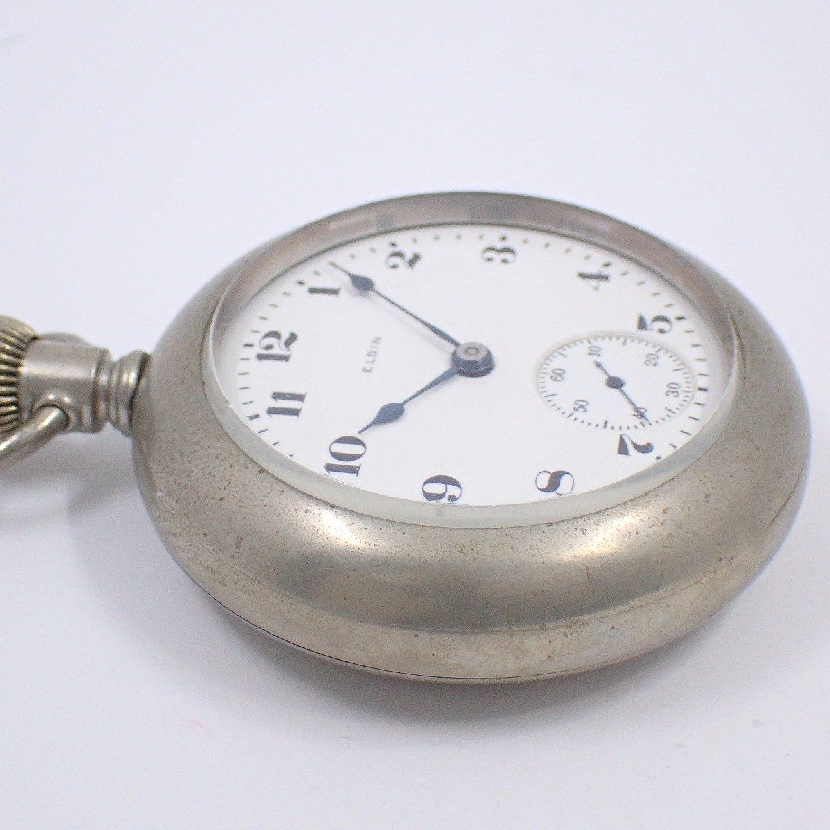 エルジン 懐中時計 アンティーク SILVERODE 手巻き スモールセコンド