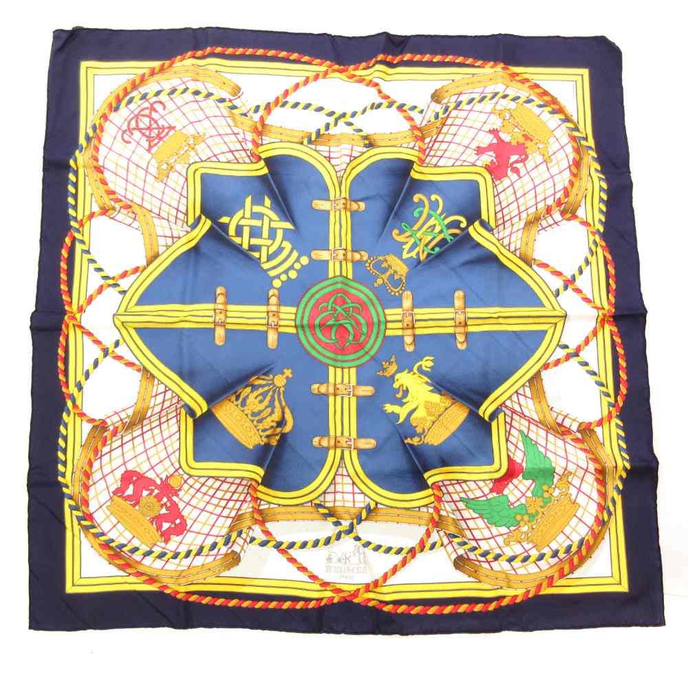 エルメス HERMES カレ90 GRANDE TENUE 馬の礼装 スカーフ 絹 シルク 総