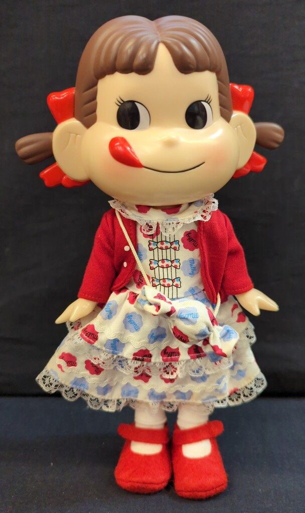 不二家 人形|ペコちゃん|2002年セブンイレブンキャンペーン セブンイレブン懸賞版 ミルキーペコちゃん|箱赤文字 49