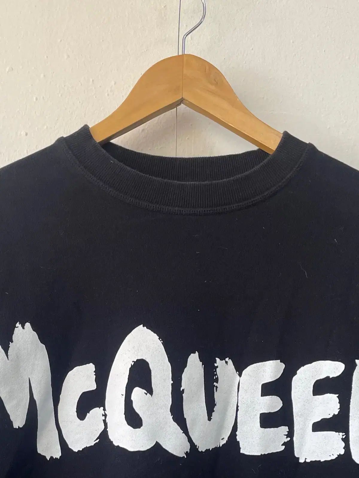 Alexander McQueen レディース ブラックラウンドスウェットシャツ S 