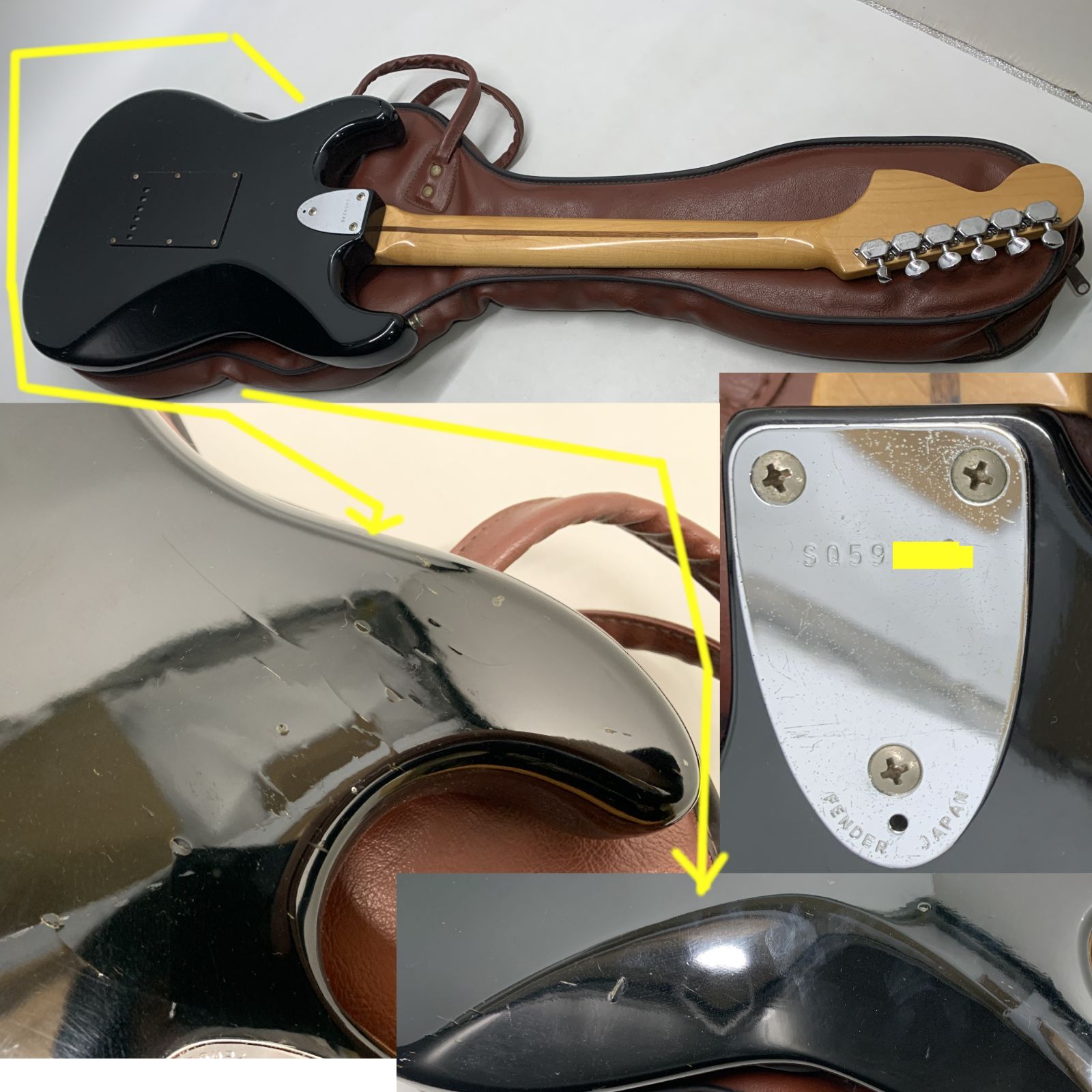 のスニーカー 中古 84年 SQシリアル フジゲン製 Squier Telecaster Custom CTC-40 テレキャスター カスタム Fender Japan