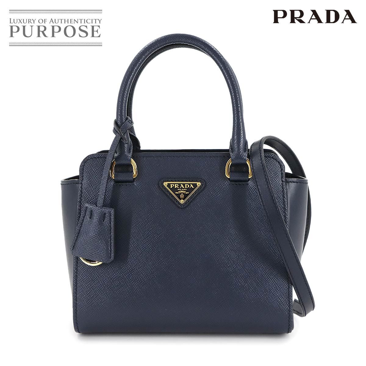 未使用 展示品 プラダ PRADA サフィアーノ 2way ハンド ショルダー