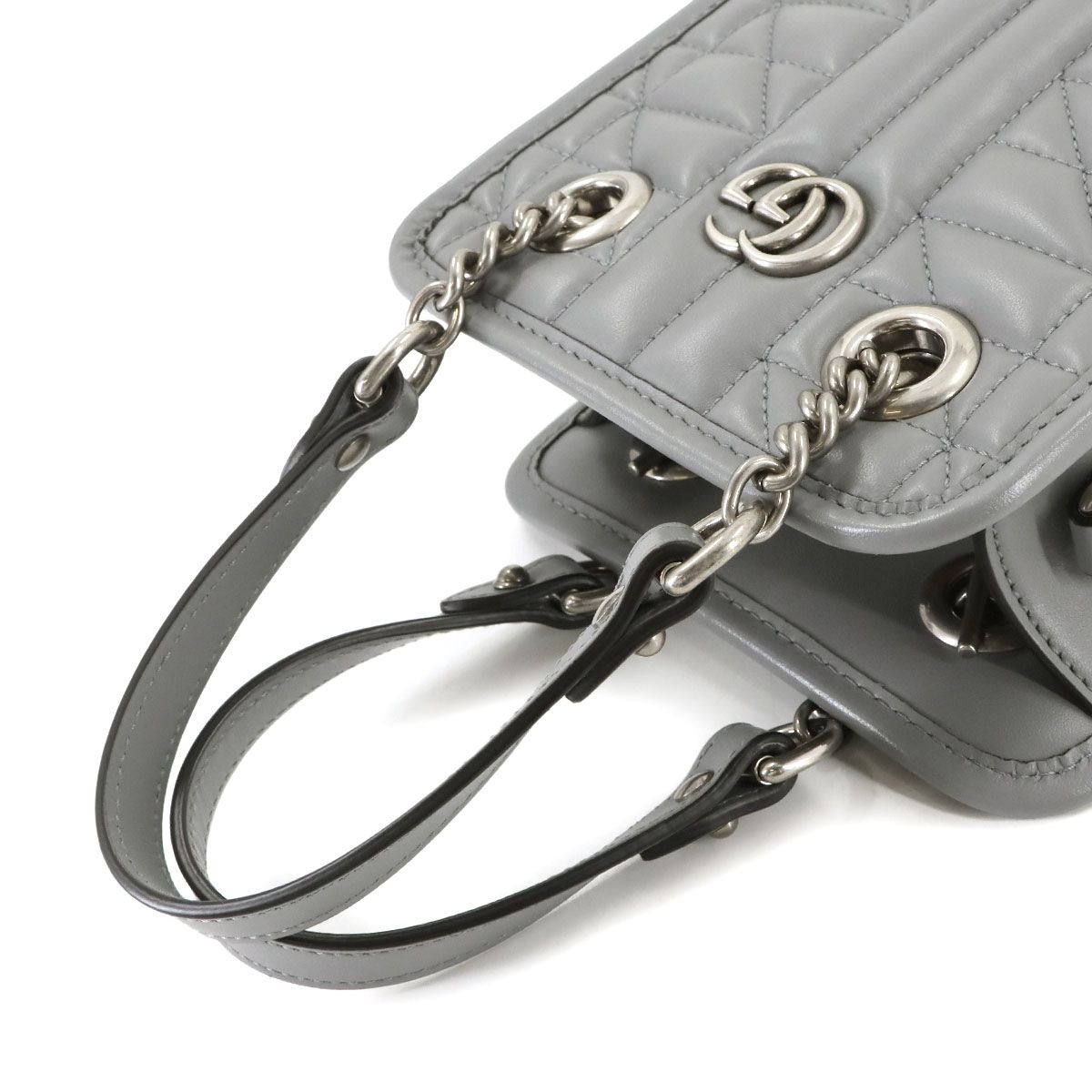 グッチ GGマーモント キルティング ミニ 2WAYハンドバッグ 696123 GUCCI グッチ GGマーモント キルティング 2WAYミニショルダーバッグ