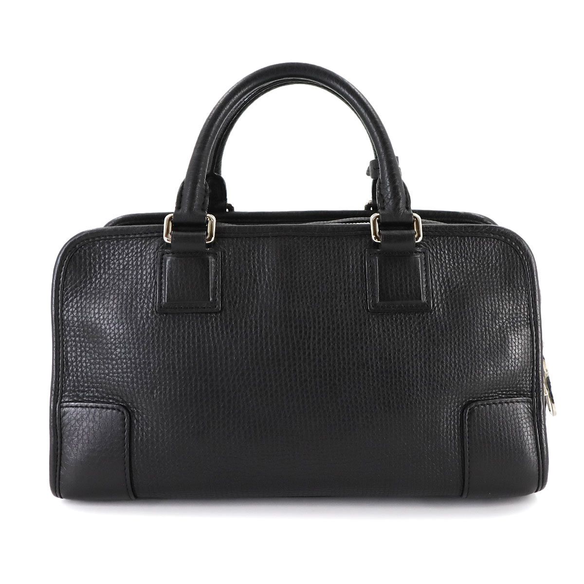 美品 ロエベ LOEWE アマソナ 28 ハンド バッグ レザー ブラック