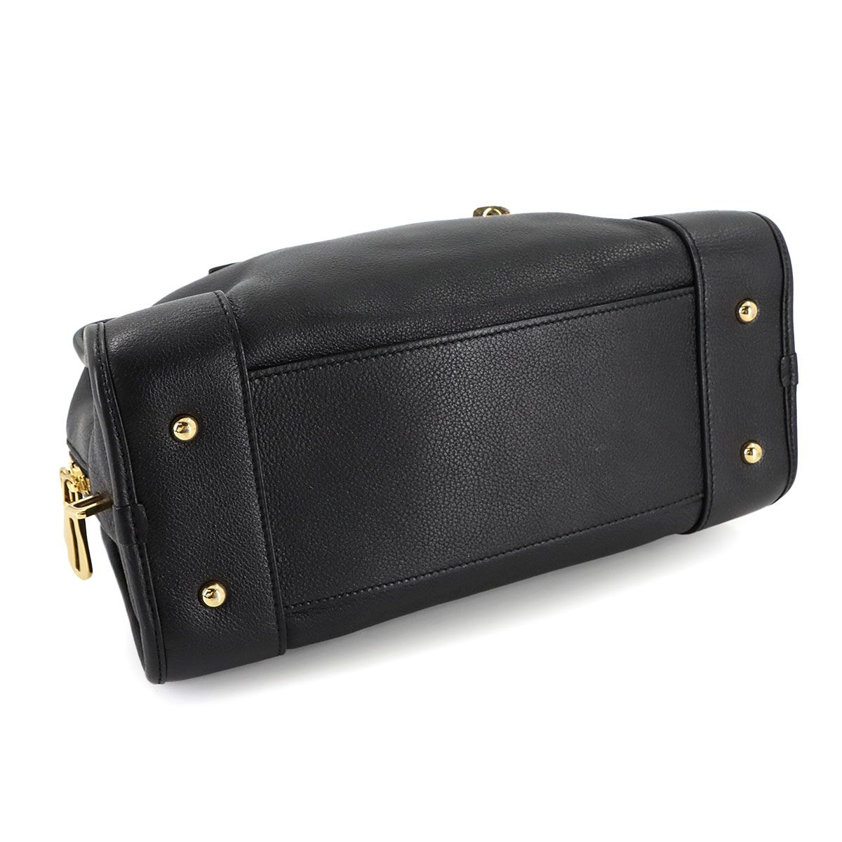 美品 ロエベ LOEWE アマソナ 28 ハンド バッグ レザー ブラック