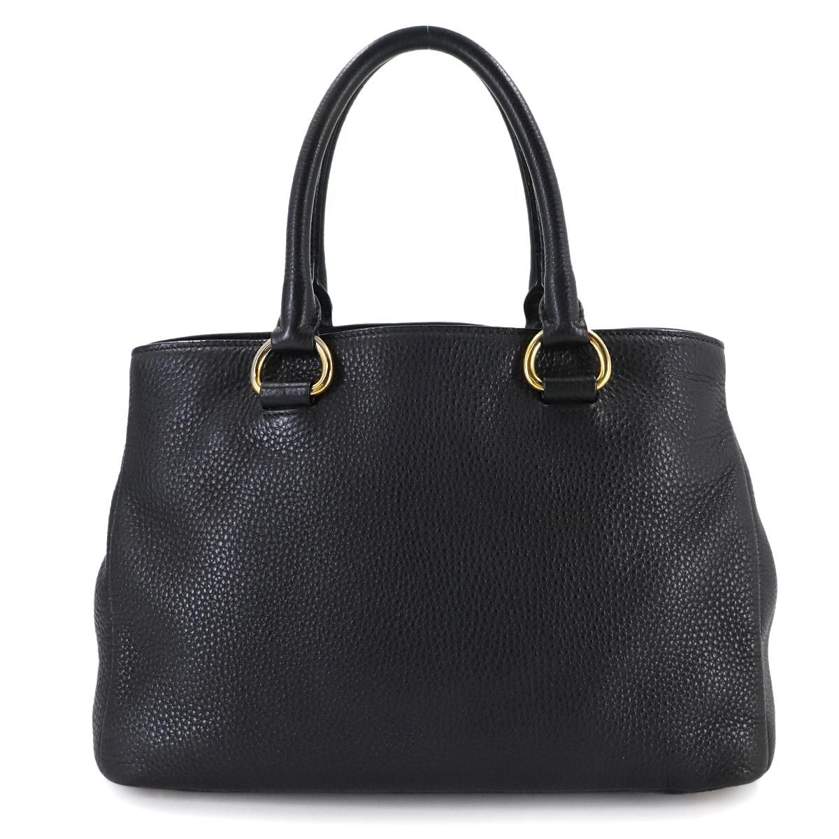 プラダ PRADA 2way ハンド ショルダー バッグ レザー ブラック