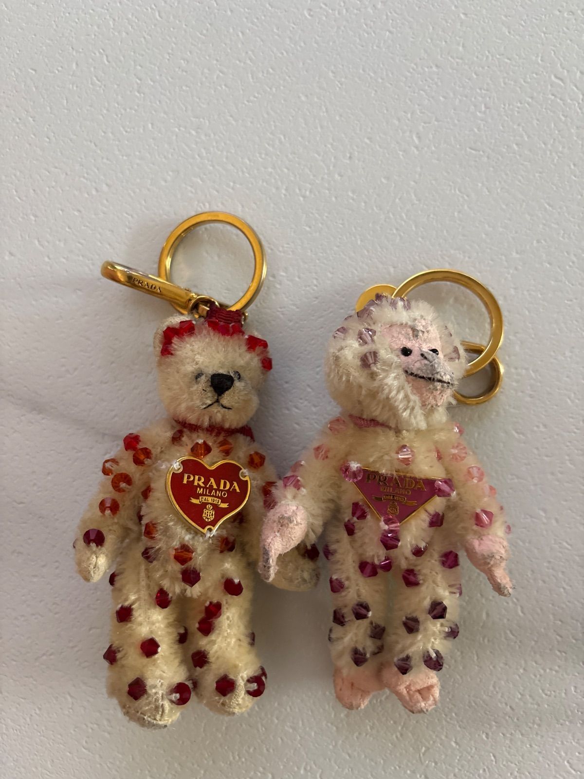 PRADA メタルリング付 テディベアTeddy 猿 モンキー チャーム - メルカリ