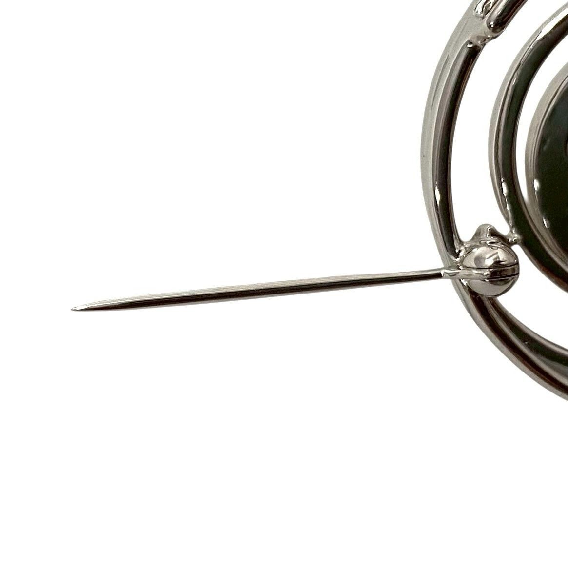 CH【TASAKI】マベパール ブローチ K18WG 0.08ct 15mm ホワイトゴールド