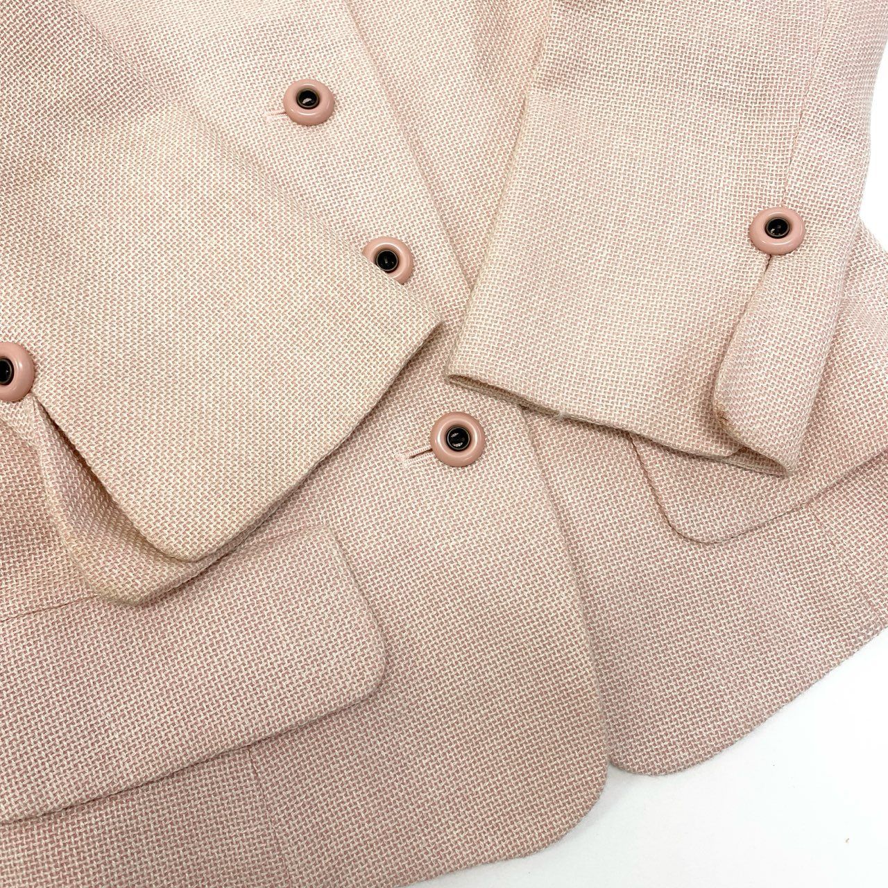 【極美品】Dior マドモワゼルディオール セットアップ シルク混 ブラウン 76a28 Vintage Dior Mademoiselle ディオール マドモアゼル クロップド