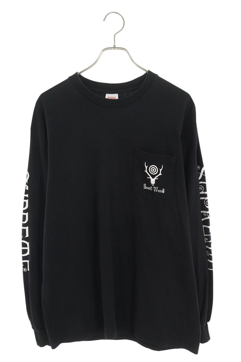 【希少 入手困難】サウスツーウェストエイト×シュプリーム コラボ 長袖カットソー シュプリーム ×サウス2ウェスト8 South2West8 21SS L/S Pocket Tee
