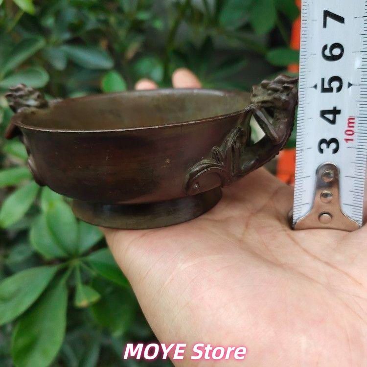 双龍耳香炉 筆舐 銅器 書道具 文房具 工芸品 美術品 zw0128 - メルカリ