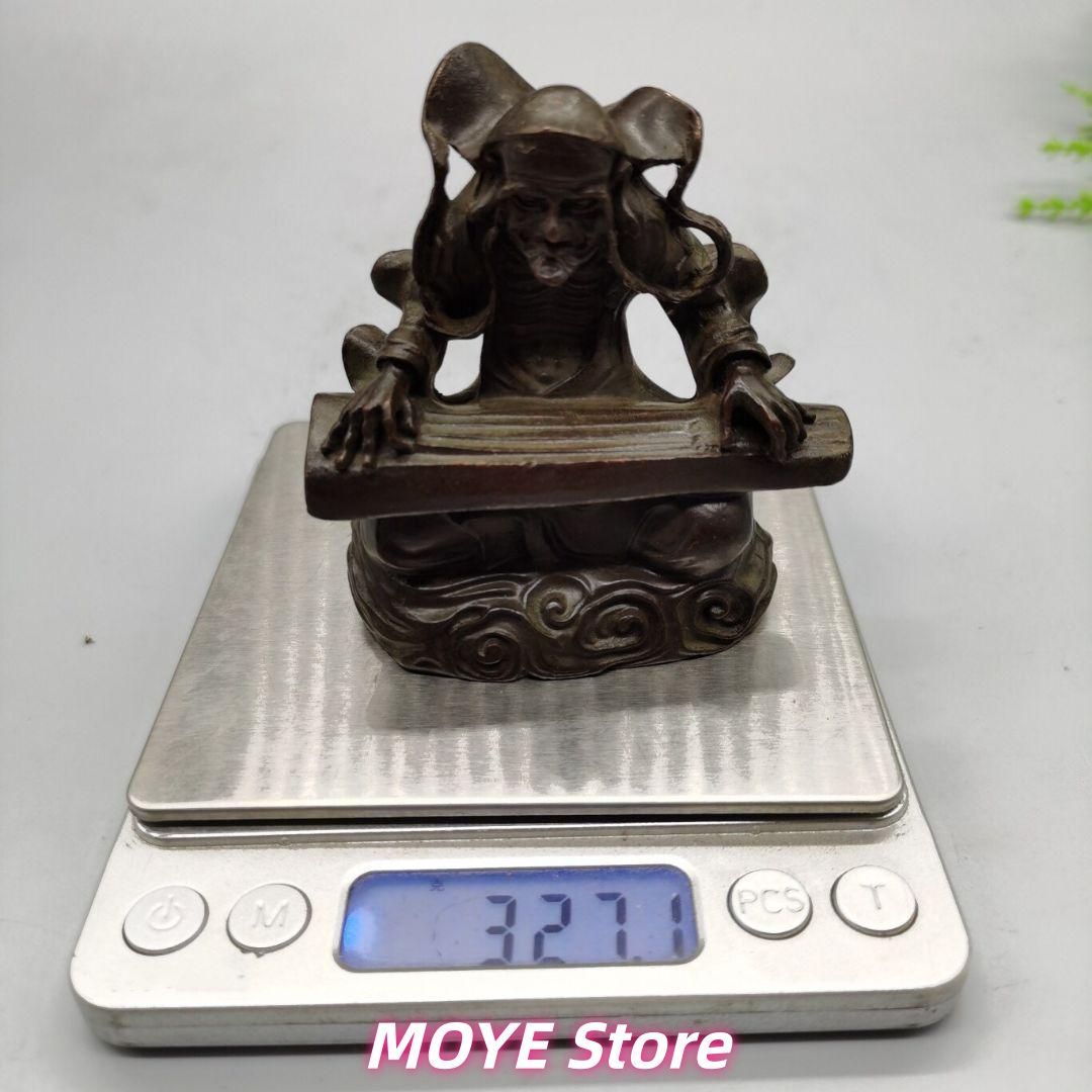 銅器 菩提達磨祖師撫琴 装飾品 現代工芸品 美術品 zw0128 - メルカリ