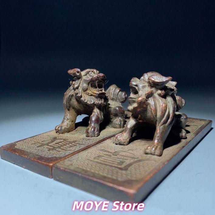 厚徳載物獅子 鎮尺 筆置き 書道具 文房具 工芸品 美術品 zw0128 - メルカリ