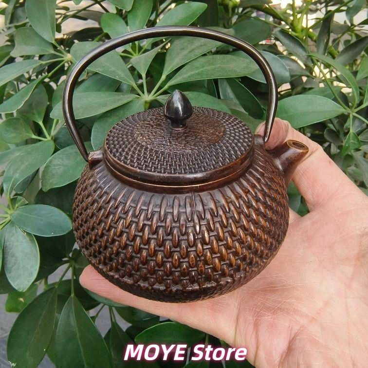 禅字波点提梁茶壺 徳利 銅壺 茶道具 工芸品 美術品 zw0128 - メルカリ