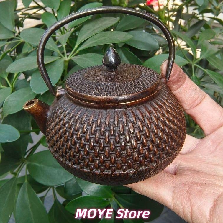 禅字波点提梁茶壺 徳利 銅壺 茶道具 工芸品 美術品 zw0128 - メルカリ