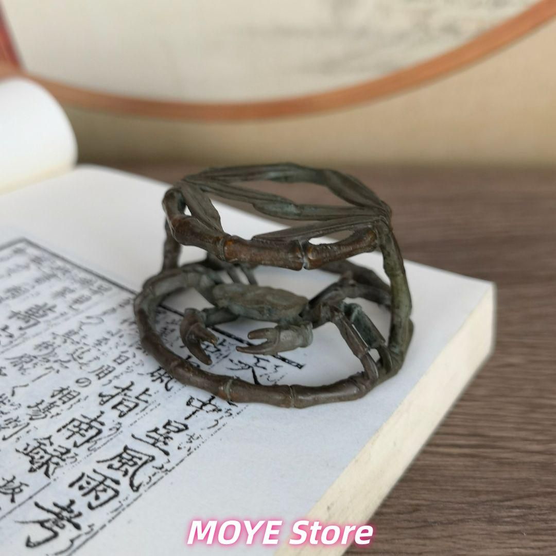 銅 細工 茶道具 香道具 蓋置 zw0128 カニ 銅製zw0128 - メルカリ