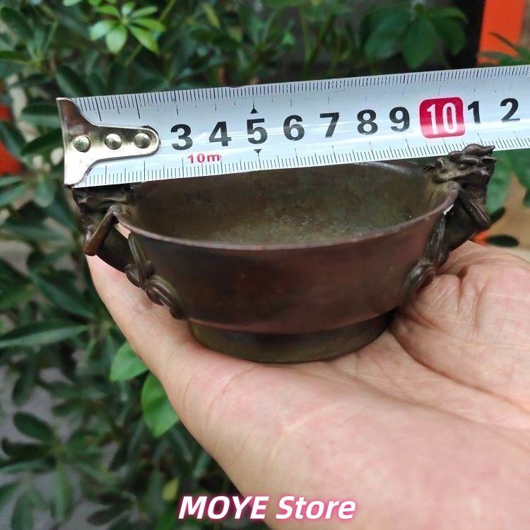 双龍耳香炉 筆舐 銅器 書道具 文房具 工芸品 美術品 zw0128 - メルカリ