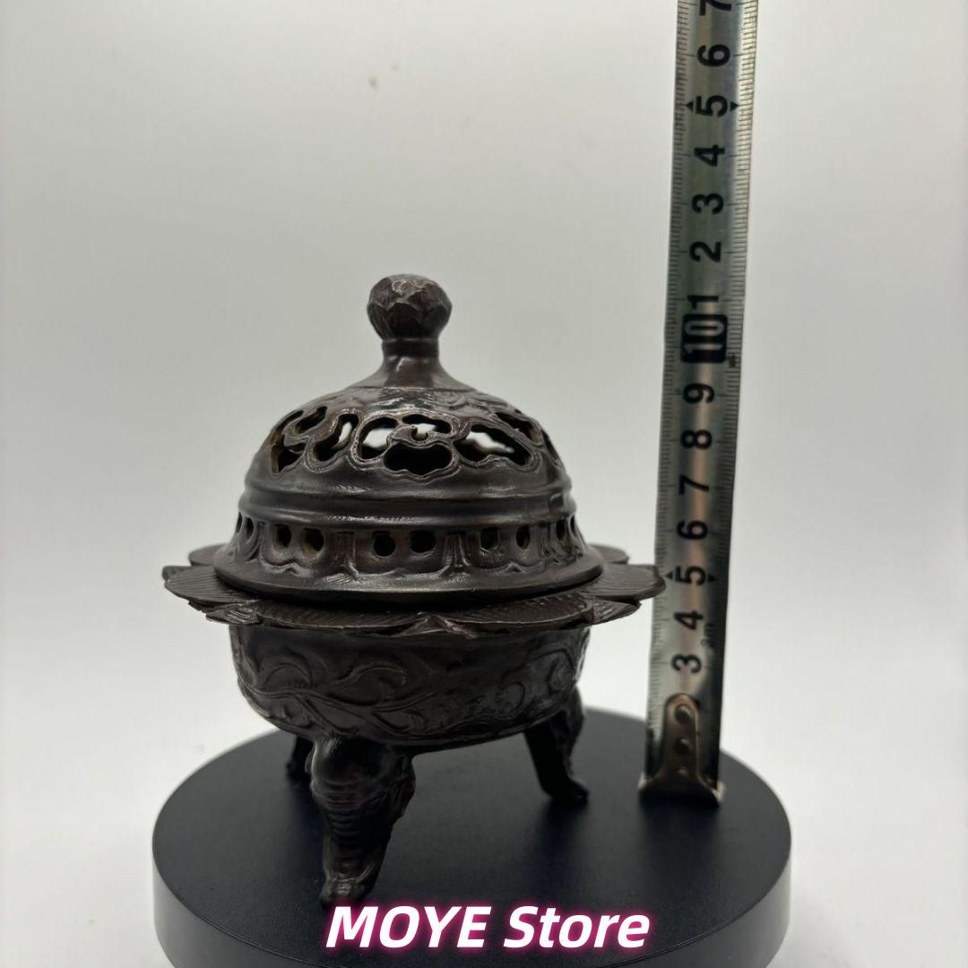 銅 細工 茶道具 香道具 蓋置 蓮華薫香炉 装飾品 現代工芸品美術品