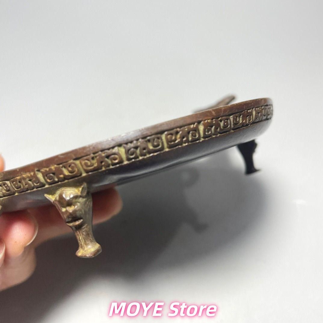 双龍耳 散氏盤 筆舐 文房盆 工芸品 美術品 zw0128 - メルカリ