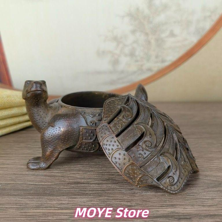 銅 細工 茶道具 香道具 蓋置 zw0128 亀 銅製 - メルカリ