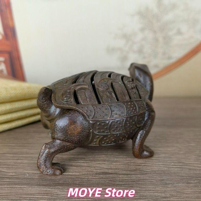 銅 細工 茶道具 香道具 蓋置 zw0128 亀 銅製 - メルカリ
