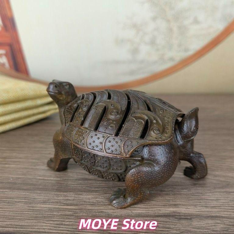 銅 細工 茶道具 香道具 蓋置 zw0128 亀 銅製 - メルカリ