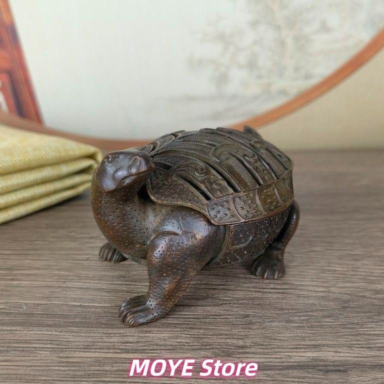 銅製　自在　亀　在銘 銅 細工 茶道具 香道具 蓋置 zw0128 亀 銅製 - メルカリ