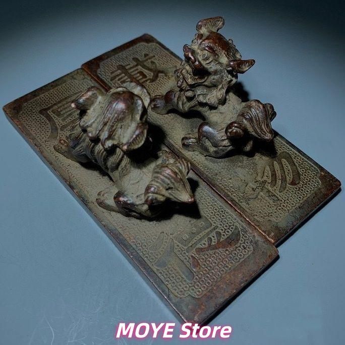 厚徳載物獅子 鎮尺 筆置き 書道具 文房具 工芸品 美術品 zw0128 - メルカリ