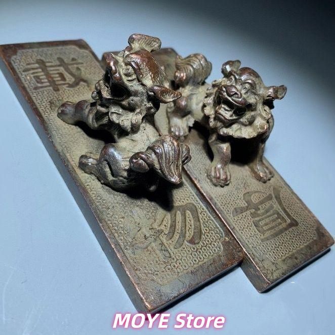 厚徳載物獅子 鎮尺 筆置き 書道具 文房具 工芸品 美術品 zw0128 - メルカリ